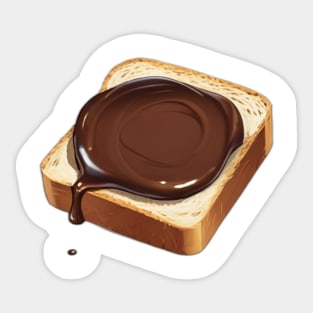 Chocolate Toast Sandwich Bread Vintage Yummy Kawaii Coffee Retro Sticker